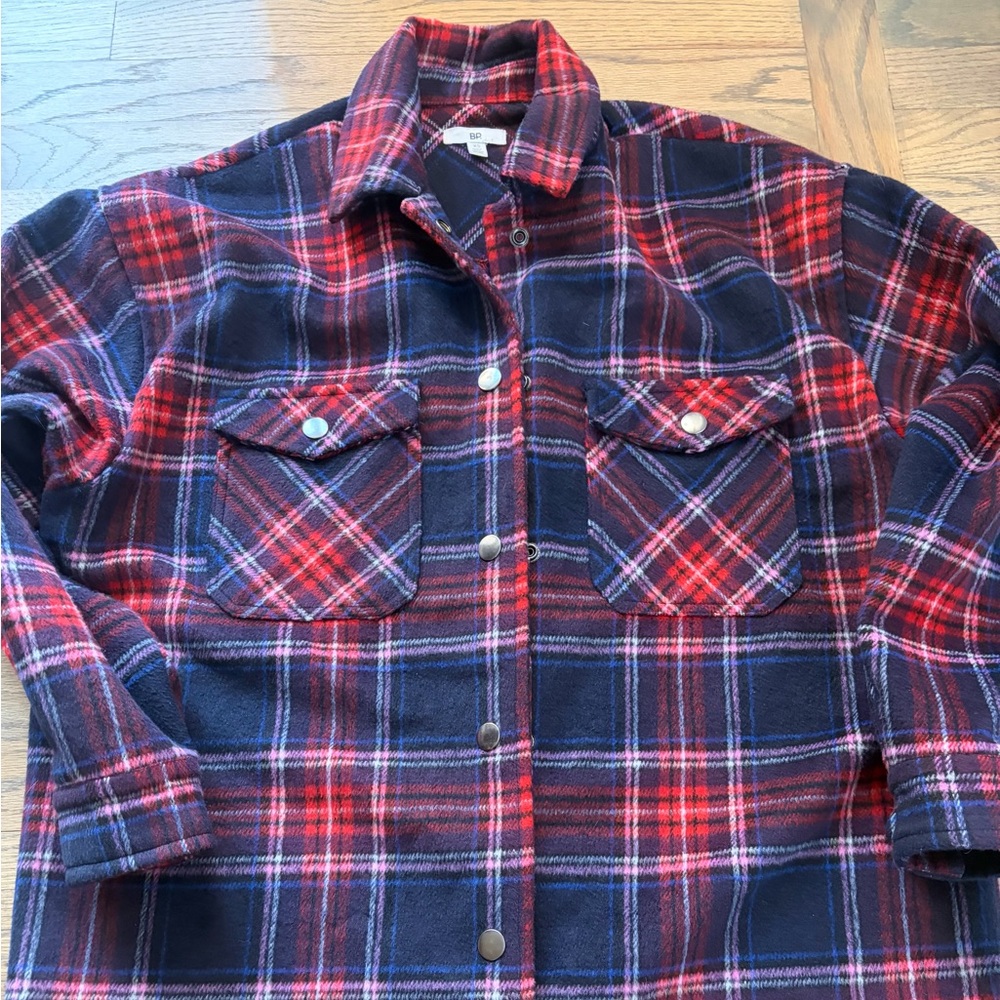 BP Plaid Shacket – Size XS